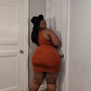 Burnt Orange Halter Dress